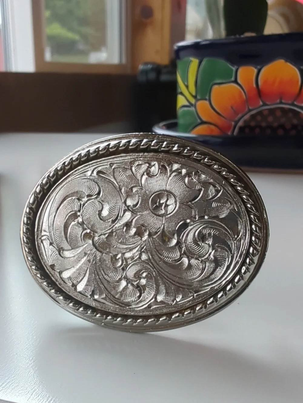 The Beaver Company 925 Sterling Silver Belt Buckle